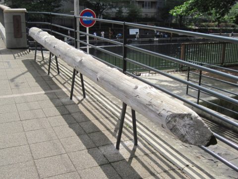 先代の西仲橋の基礎の木杭